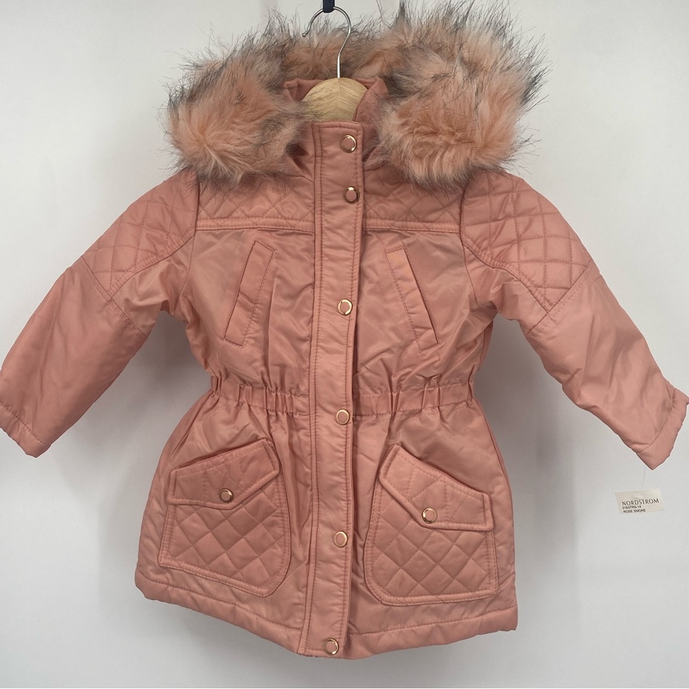 Urban Republic‎ Pink Faux Fur Kids Pink Jacket Size 3T